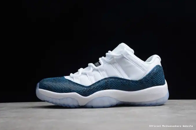 Official Maikesneakers Jordan CD6846-102 Blue Low 11 Navy Air Snakeskin 0504